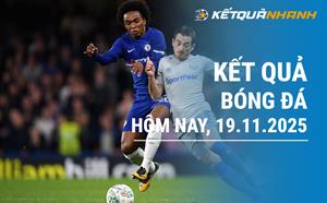 Kết quả bóng đá hôm nay 19/11/2025 - KQBĐ đêm qua rạng sáng nay