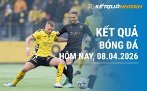 Kết quả bóng đá hôm nay 08/04/2026 - KQBĐ đêm qua rạng sáng nay